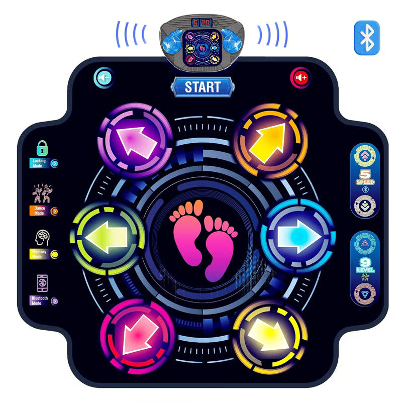 🔥(FREE SHIPPING)🔔 ✨💖 AthenZoo™ Led Bluetooth Kids Dance Mat