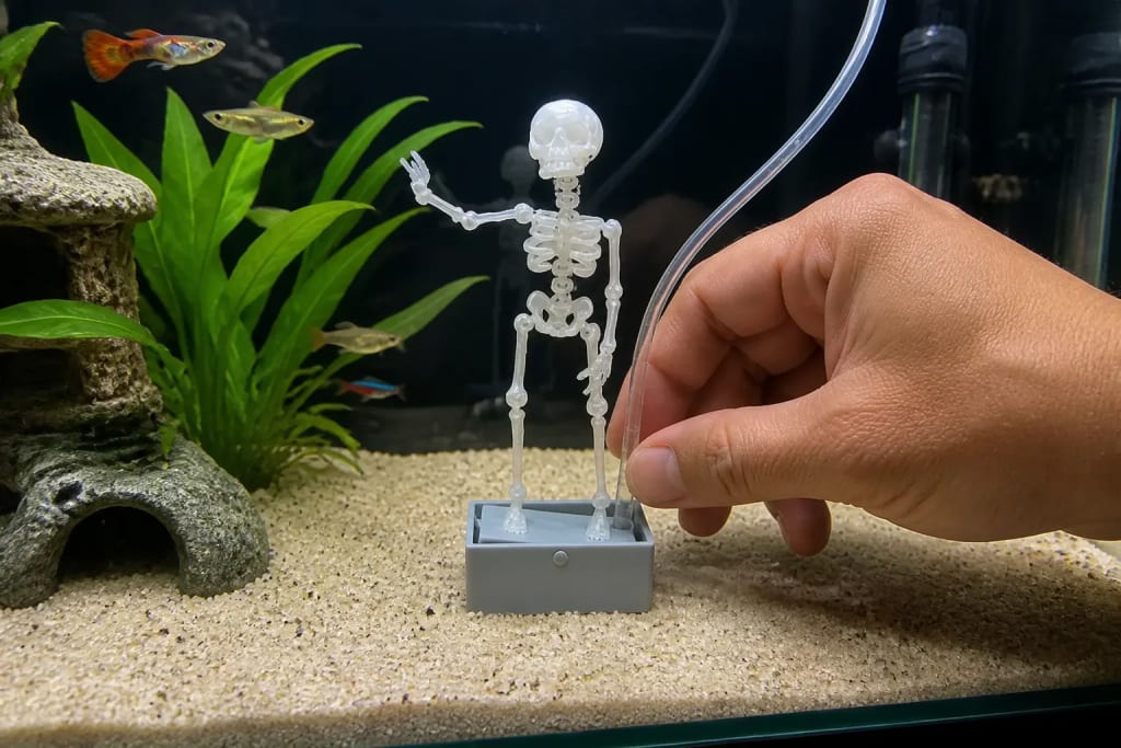 The Dancing Skeleton - Aquarium Bubbler
