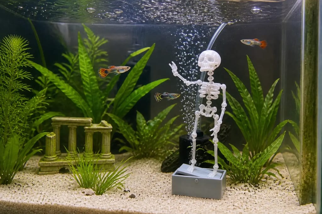 The Dancing Skeleton - Aquarium Bubbler