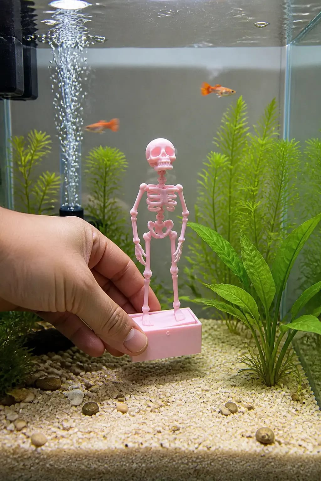 The Dancing Skeleton - Aquarium Bubbler