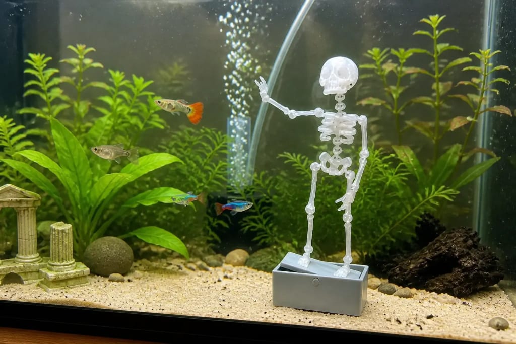 The Dancing Skeleton - Aquarium Bubbler