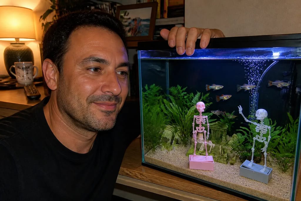 The Dancing Skeleton - Aquarium Bubbler