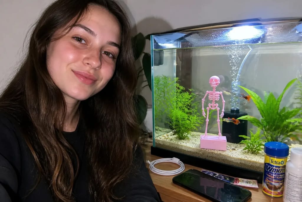 The Dancing Skeleton - Aquarium Bubbler