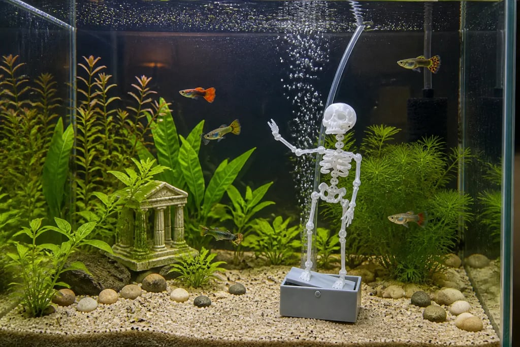 The Dancing Skeleton - Aquarium Bubbler